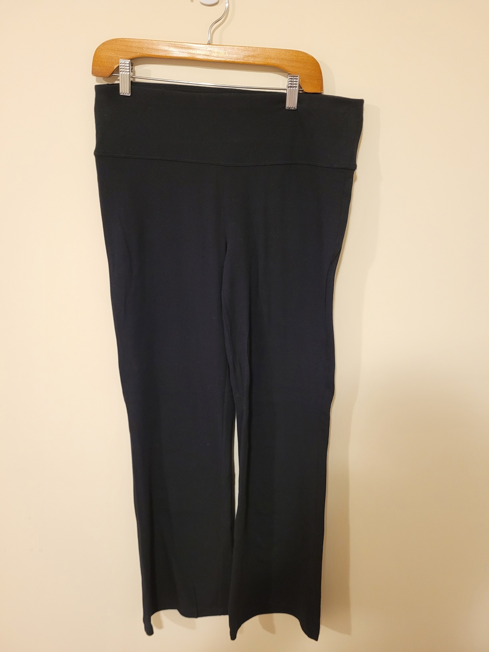 Women's Spalding Black Wide-Leg Pull-On Pants Size Large